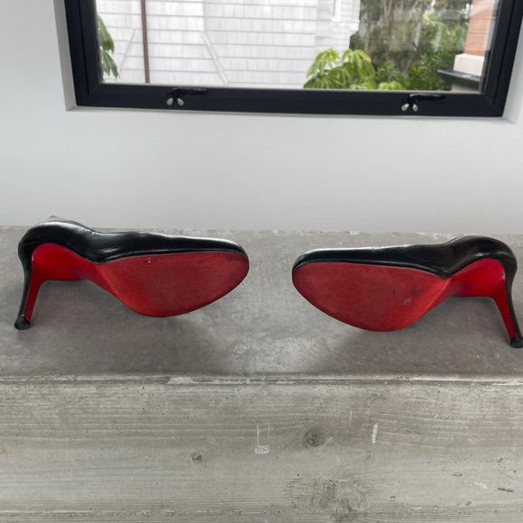 Christian Louboutin Simple Pump - Black - 36.5 - 100mm - Used - Box & Shoe Bag - Picture 4 of 5